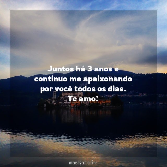 Juntos há 3 anos