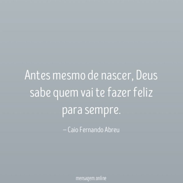 Antes mesmo de nascer