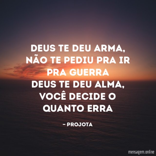 Deus te deu arma