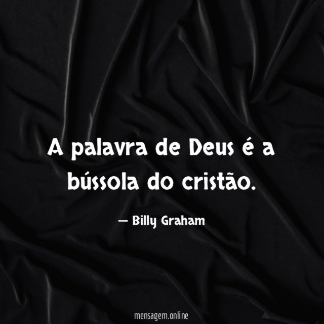 A palavra de Deus é a bússola do cristão
