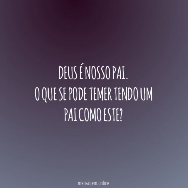 Deus é nosso Pai