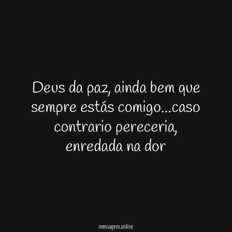 Deus da paz