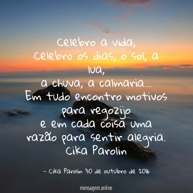 Celebro a vida