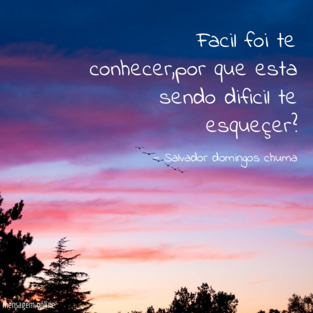 Facil foi te conhecer