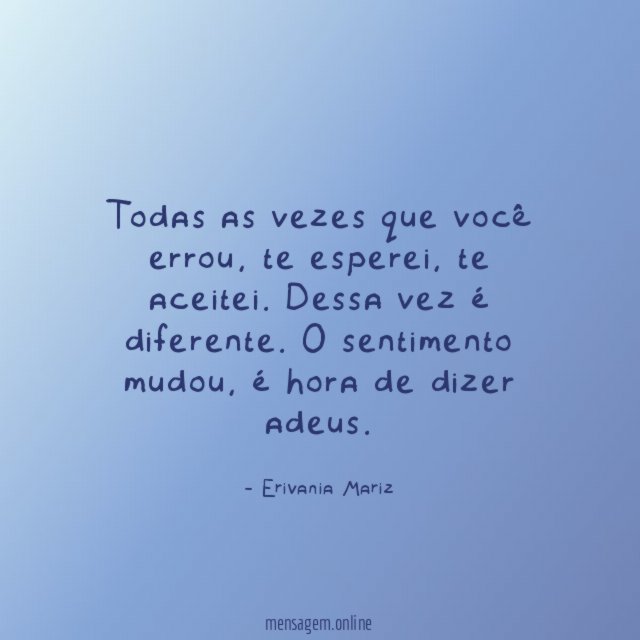 Todas as vezes que você errou