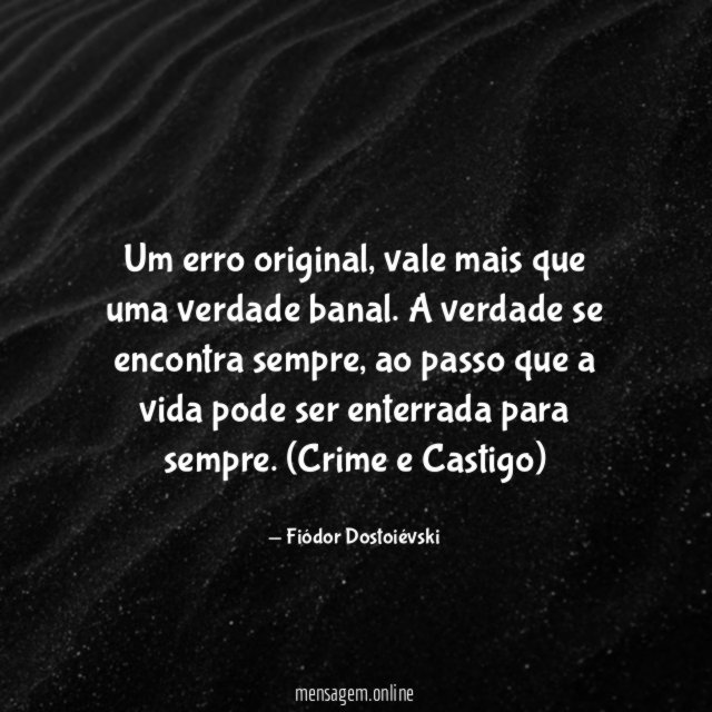 Um erro original