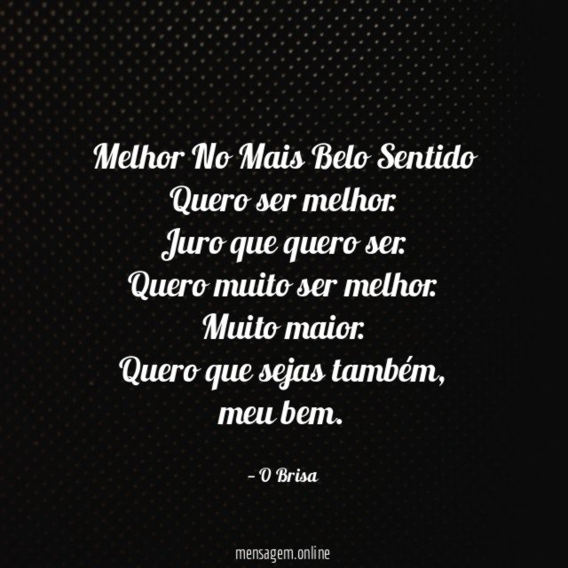 Melhor No Mais Belo Sentido