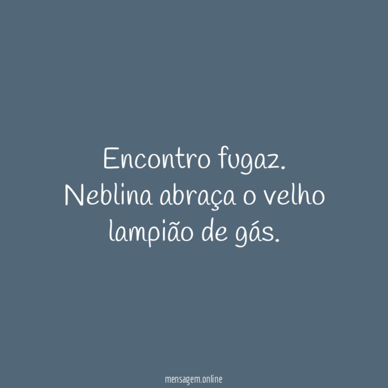 Encontro fugaz