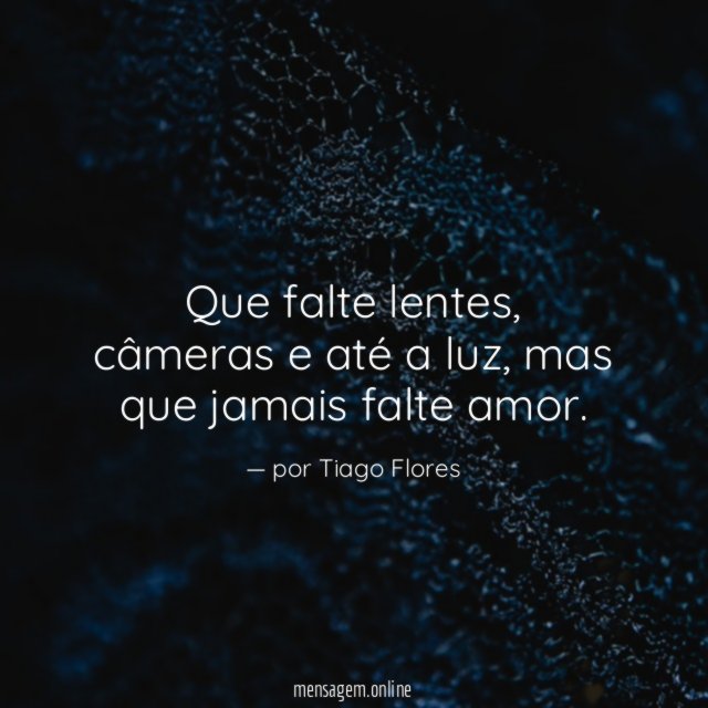 Que falte lentes