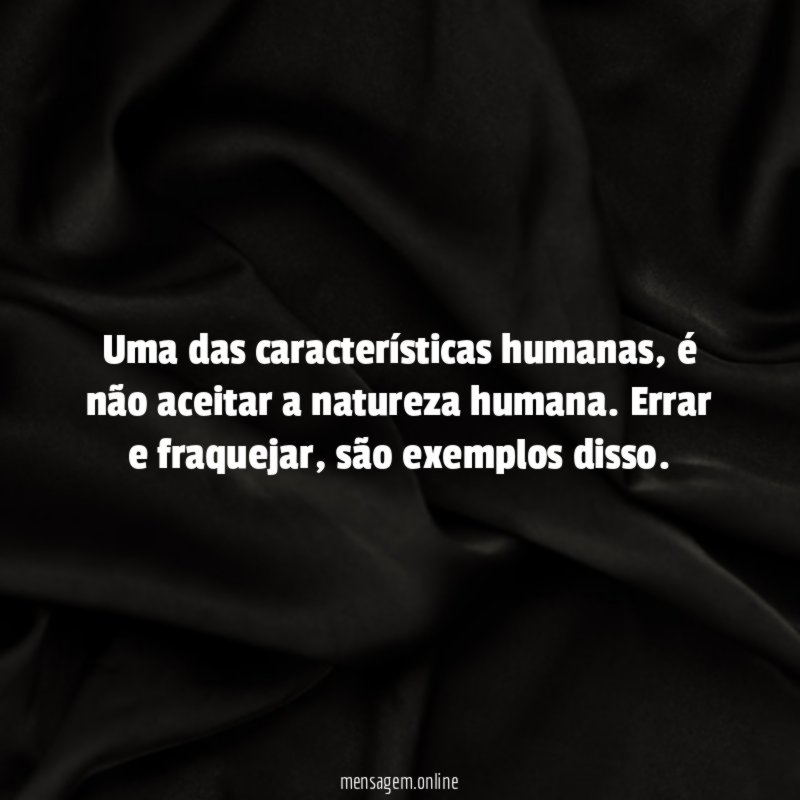 Uma das características humanas