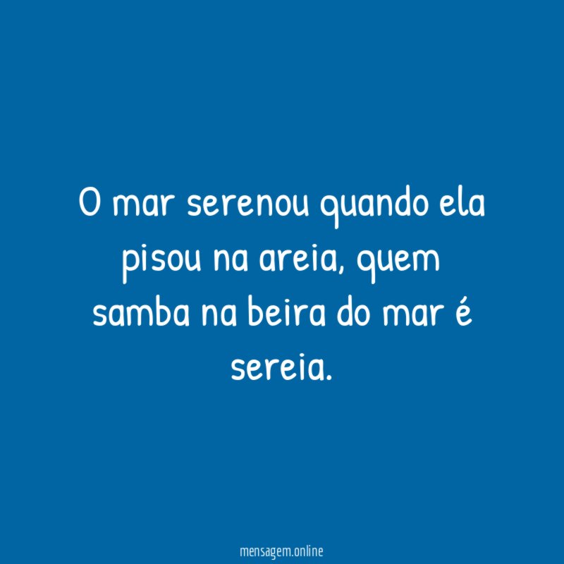 O mar serenou quando ela pisou na areia