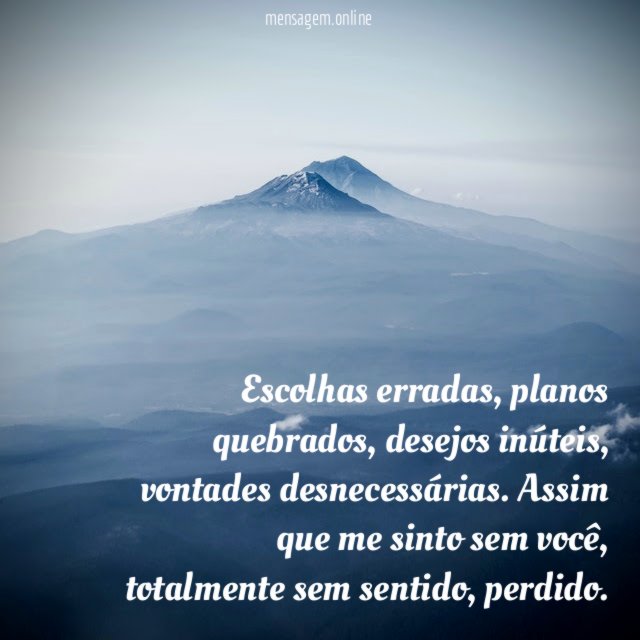 Escolhas erradas