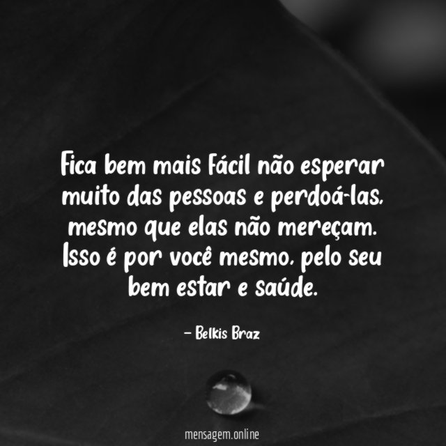 Fica bem mais fácil não esperar muito das