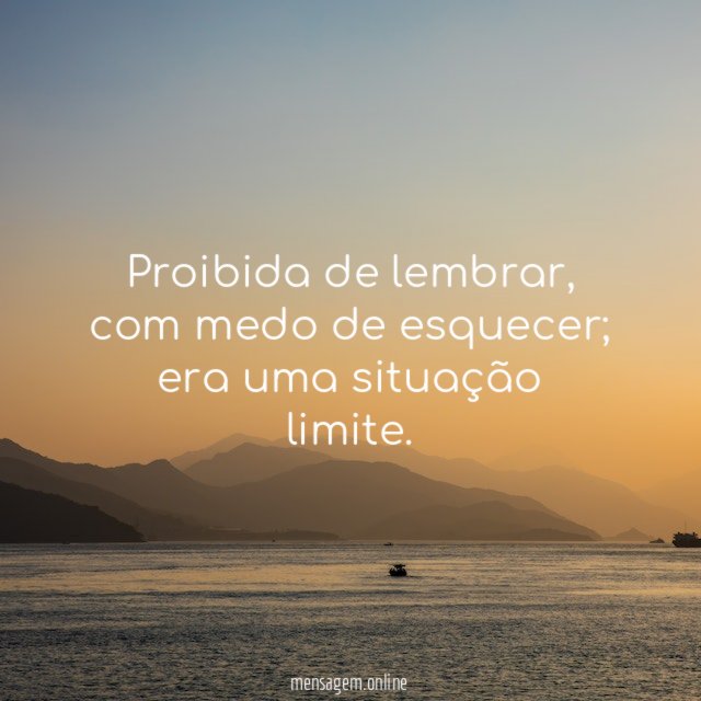 Proibida de lembrar