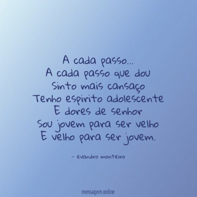 A cada passo