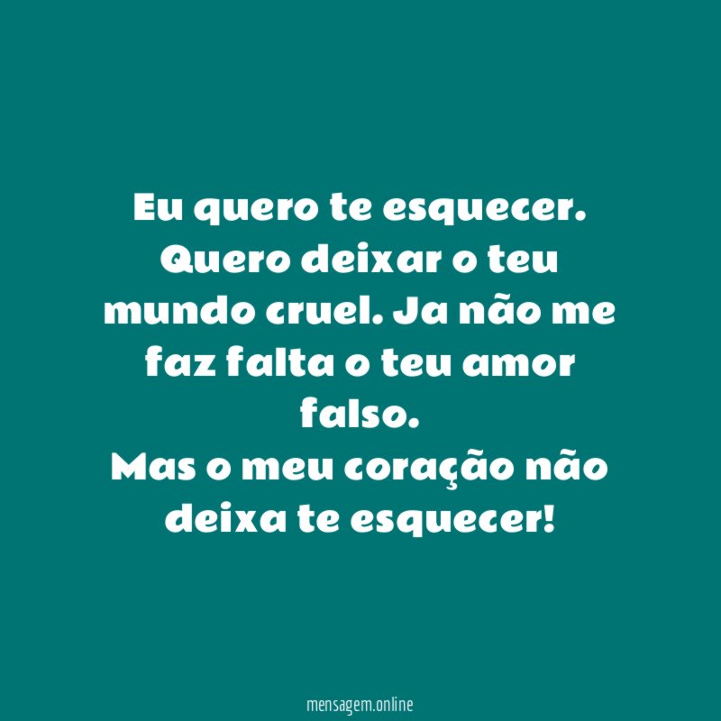 Eu quero te esquecer