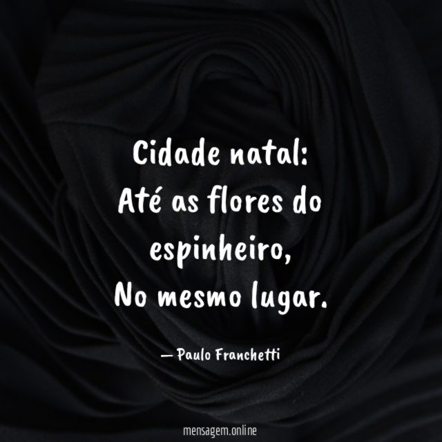 Cidade natal