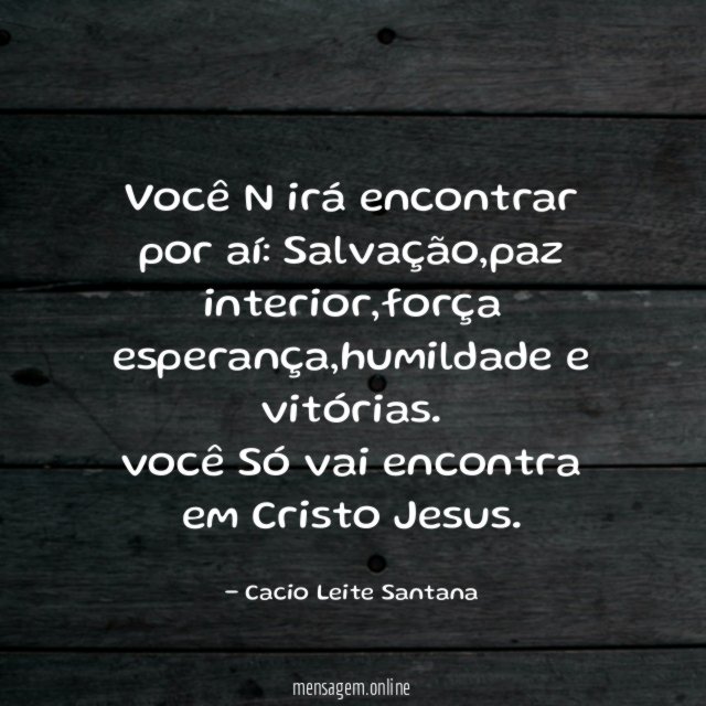 Você N irá encontrar por aí