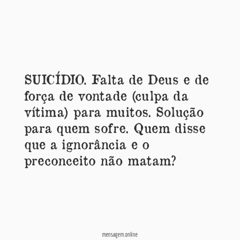 SUICÍDIO