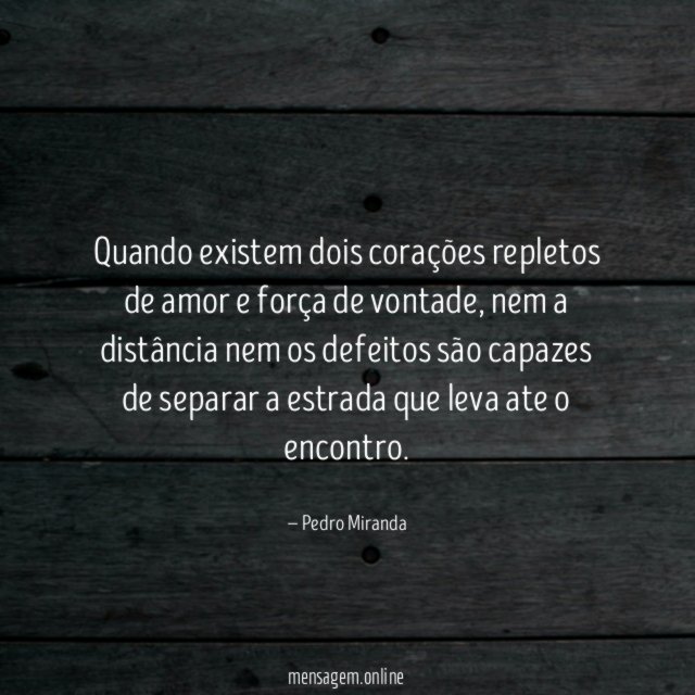 Quando existem dois corações repletos de amor