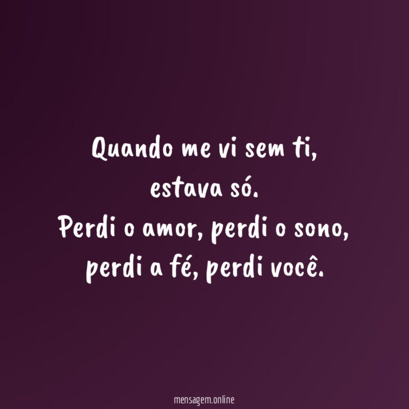 Quando me vi sem ti