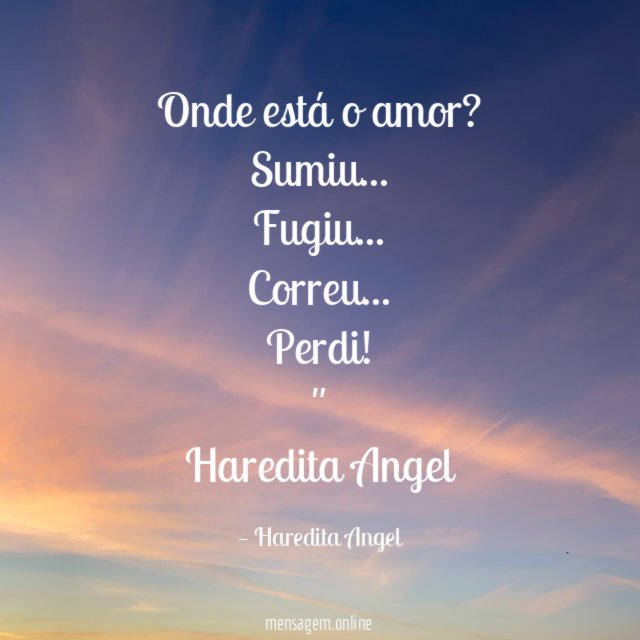 Onde está o amor