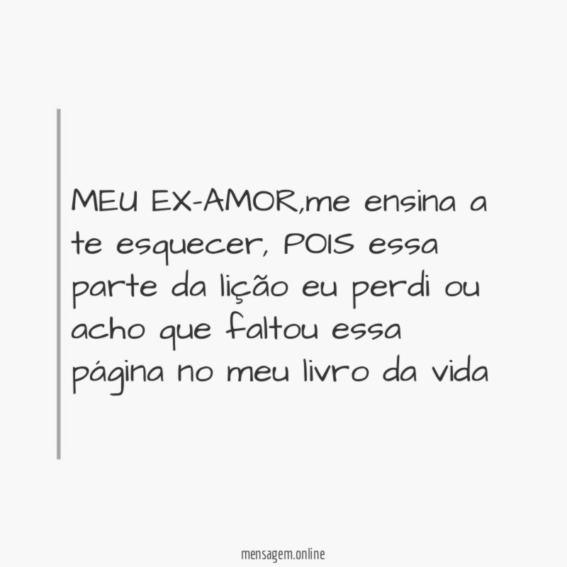 MEU EX-AMOR
