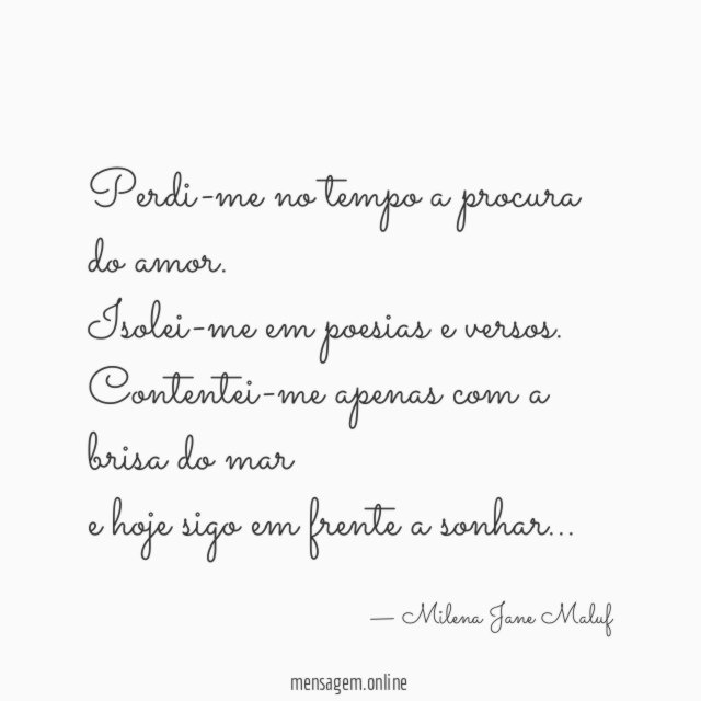 Perdi-me no tempo a procura do amor