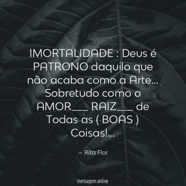 IMORTALIDADE