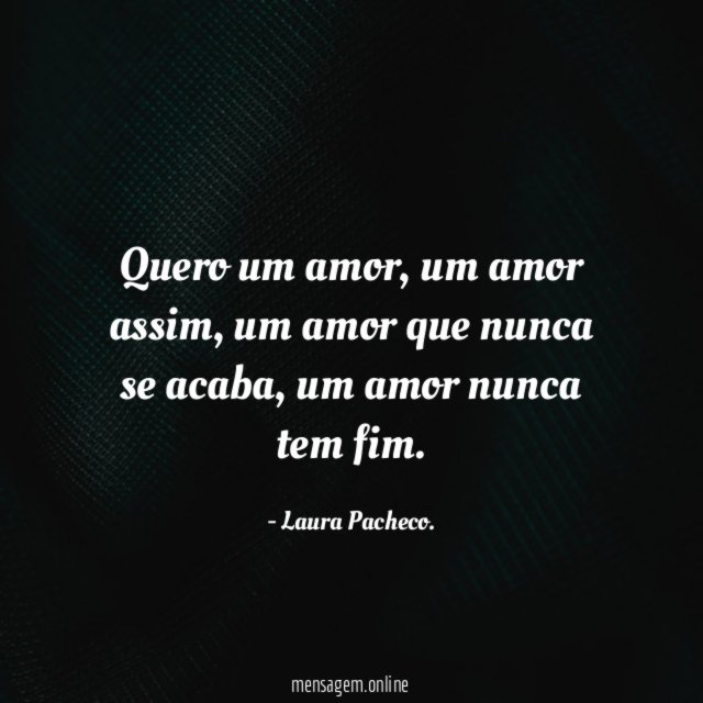 Quero um amor