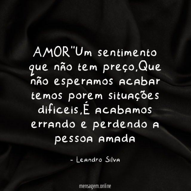 AMOR"Um sentimento que não tem preço