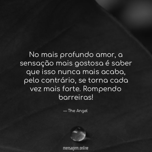 No mais profundo amor
