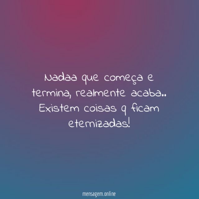 Nadaa que começa e termina
