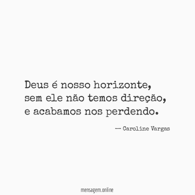 Deus é nosso horizonte