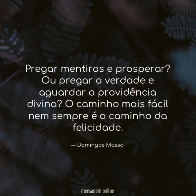 Pregar mentiras e prosperar