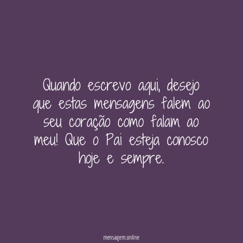 Quando escrevo aqui