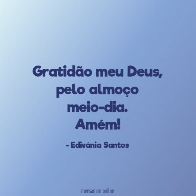 Gratidão meu Deus