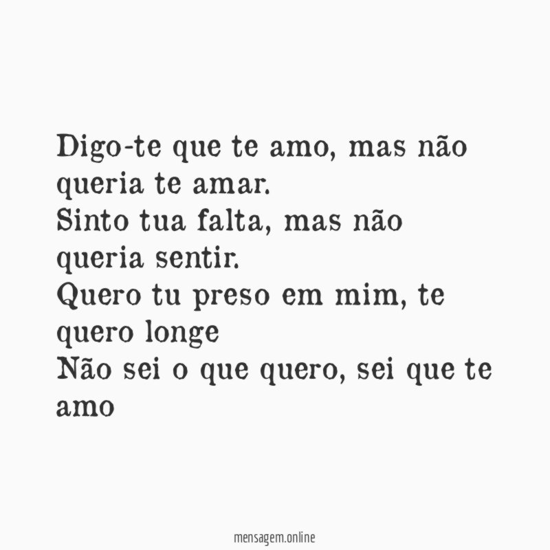 Digo-te que te amo