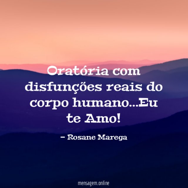Oratória com disfunções reais do corpo humano