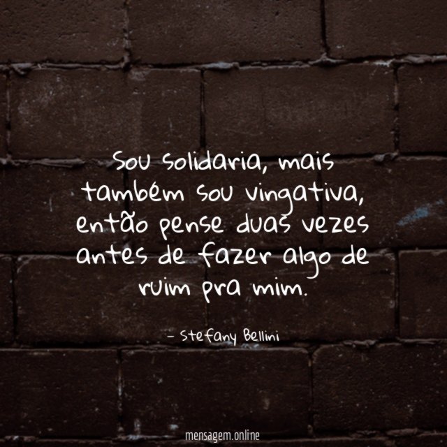 Sou solidaria