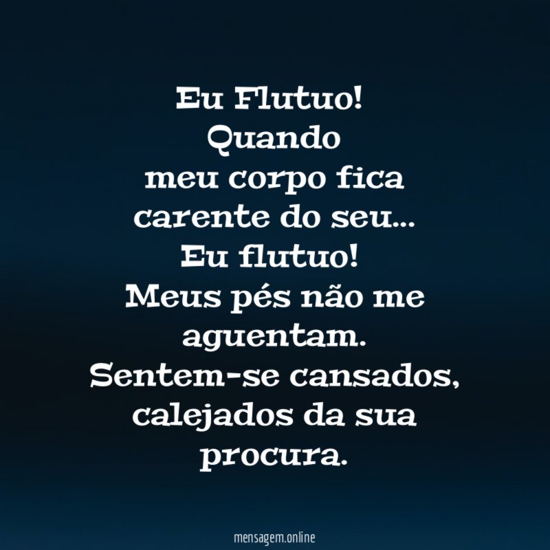 Eu Flutuo!