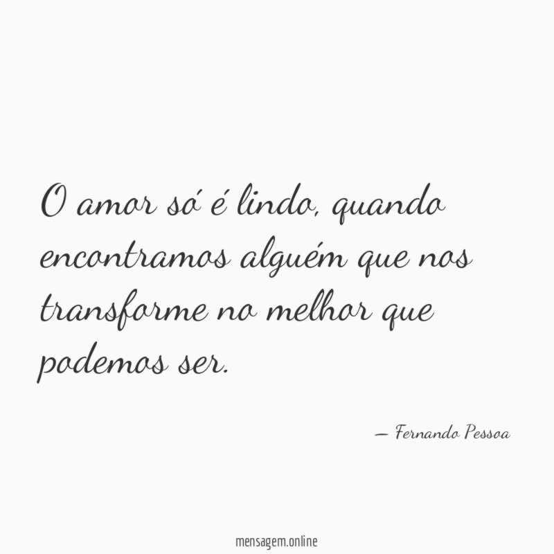 O amor só é lindo