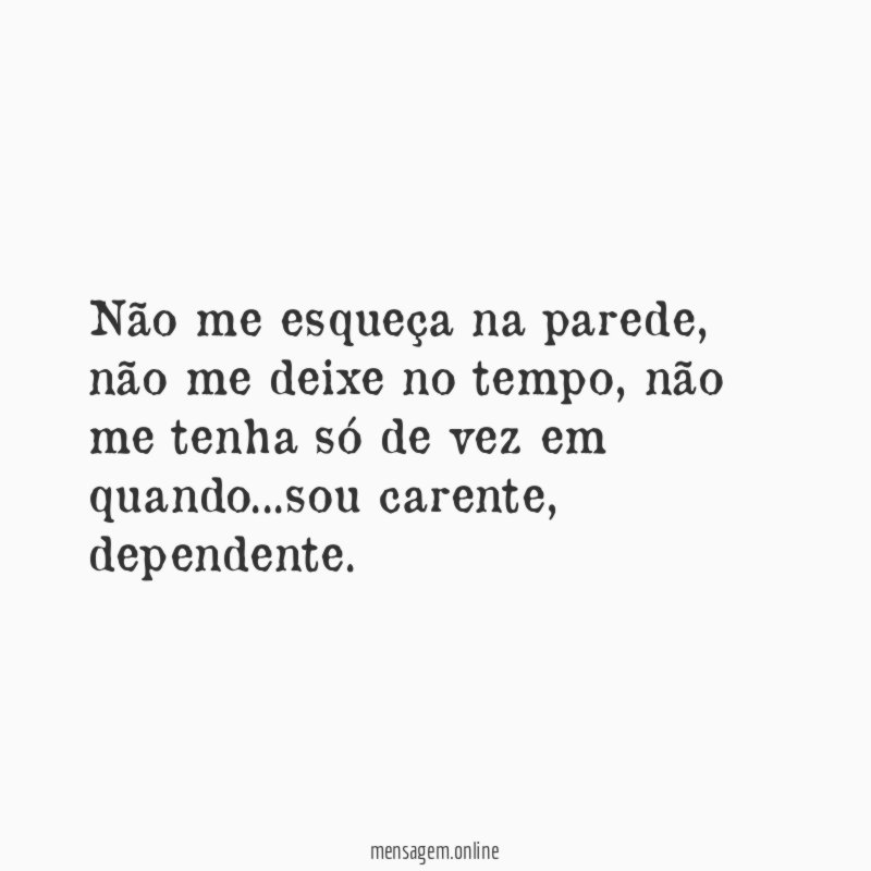 Não me esqueça na parede