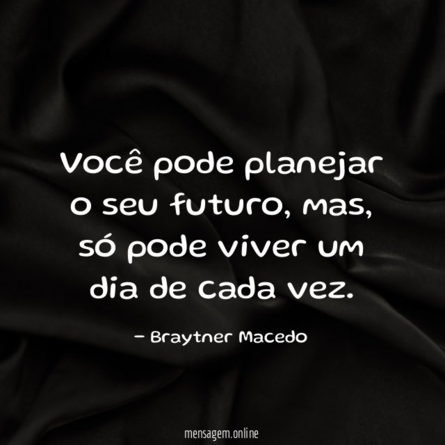 Você pode planejar o seu futuro