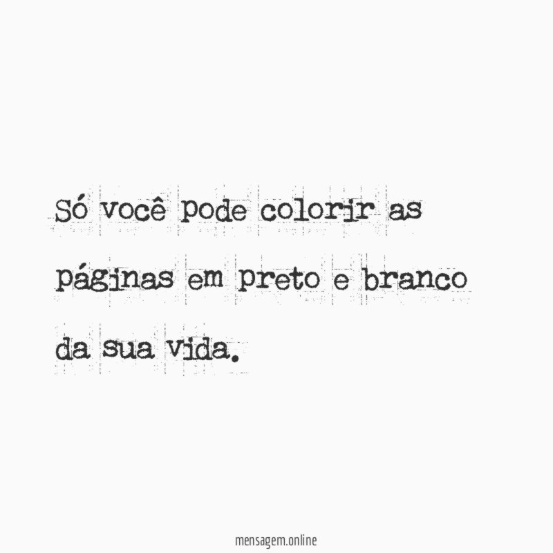 Só você pode colorir as páginas em preto