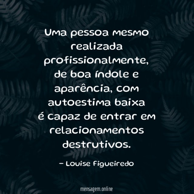Uma pessoa mesmo realizada profissionalmente