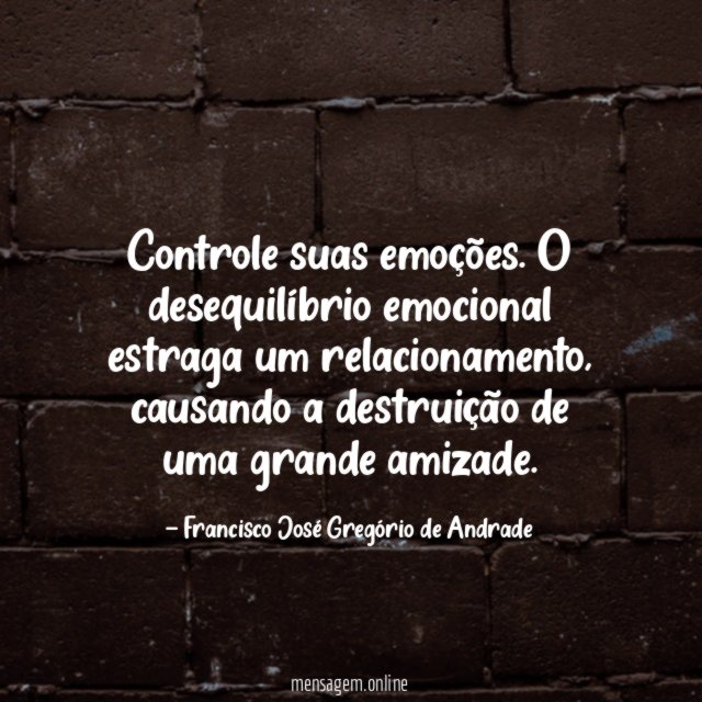 Controle suas emoções