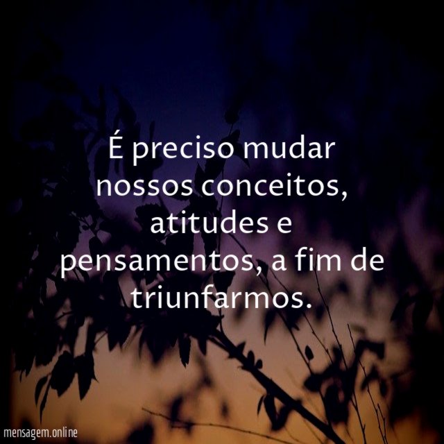 É preciso mudar nossos conceitos