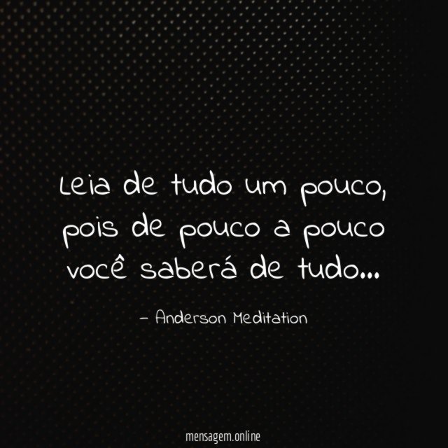 Leia de tudo um pouco