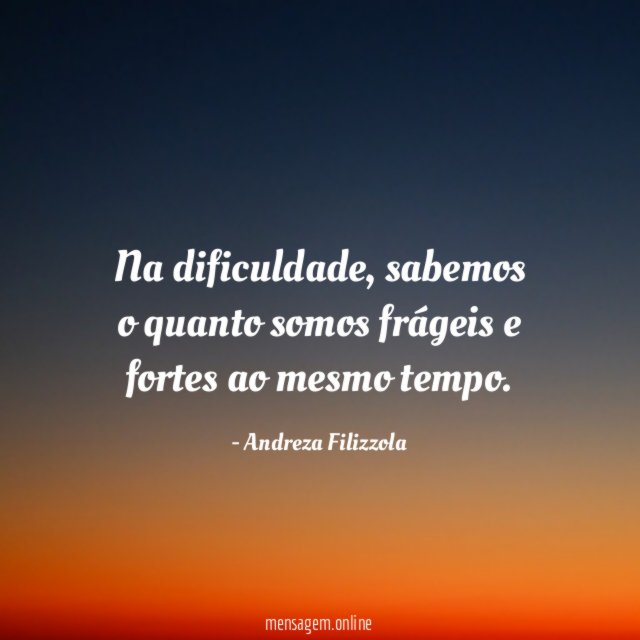 Na dificuldade